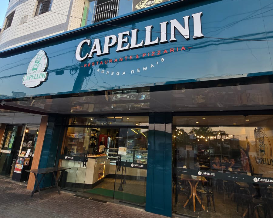 Fachada da Capellini Restaurante & Pizzaria